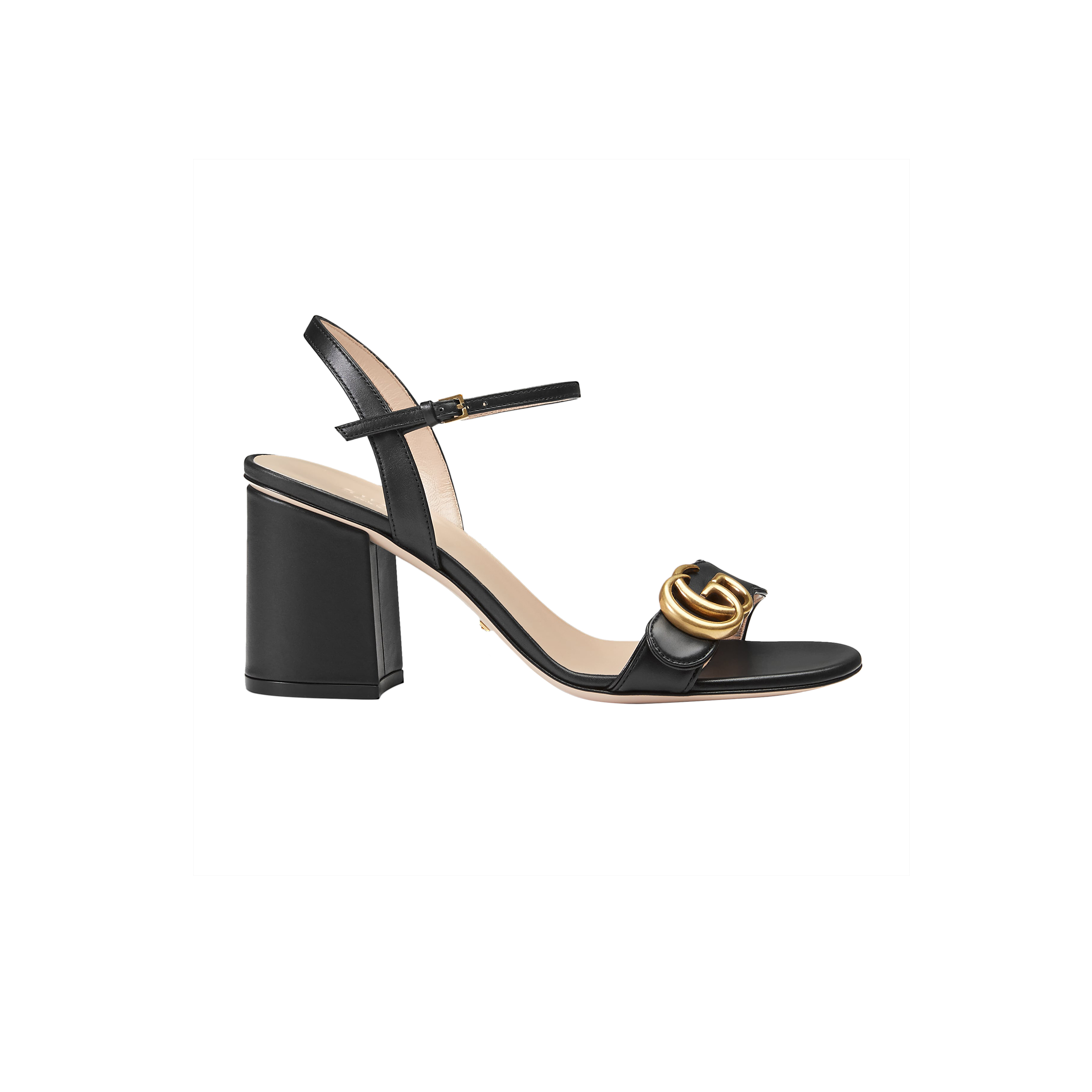 GUCCI WOMEN'S MID-HEEL SANDAL 453379 A3N00 1000